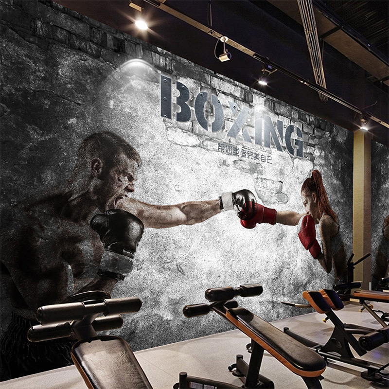 Home Gym House - Custom Any Size Mural Wallpaper 3D