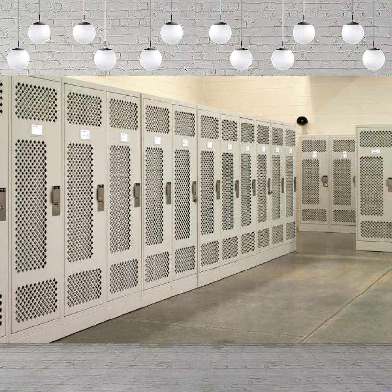 Home Gym House - Photography Backdrop Old School Locker White