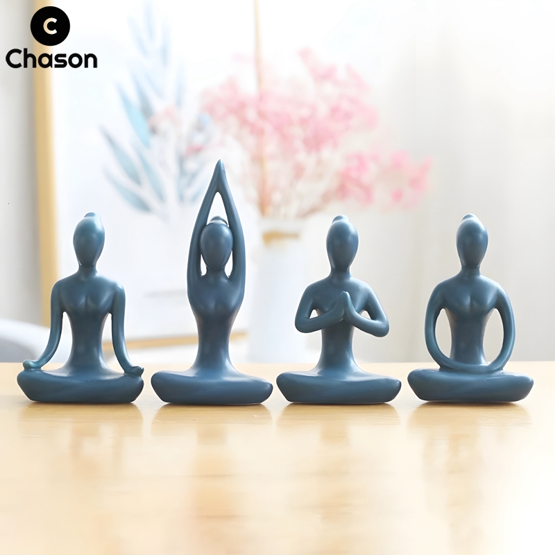 Blue Zen Abstract Yoga Poses G - Home Gym Zen incelemesi ve fiyatı