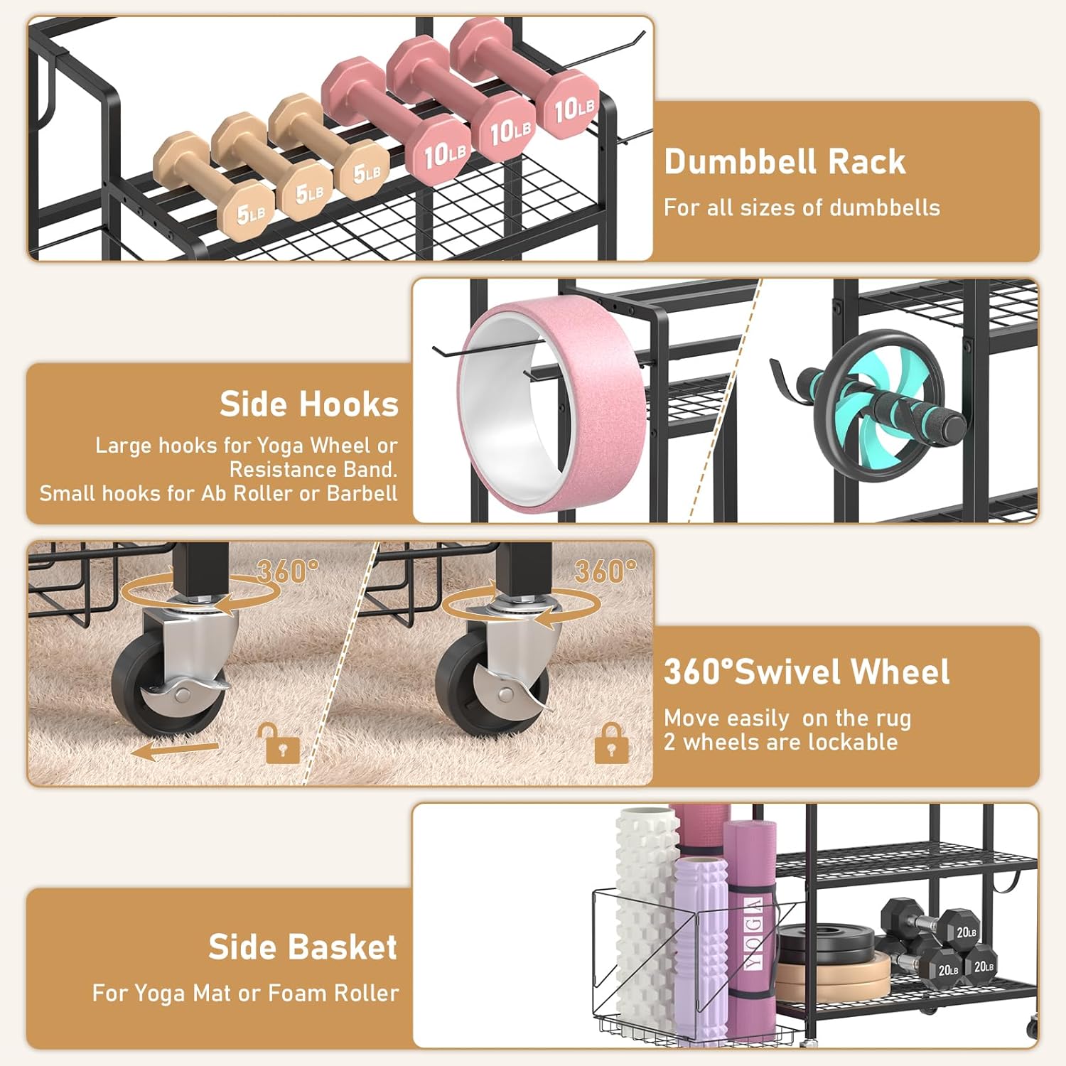 Home Gym Storage, No Material  - Home Gym Workout Equipment incelemesi ve fiyatı