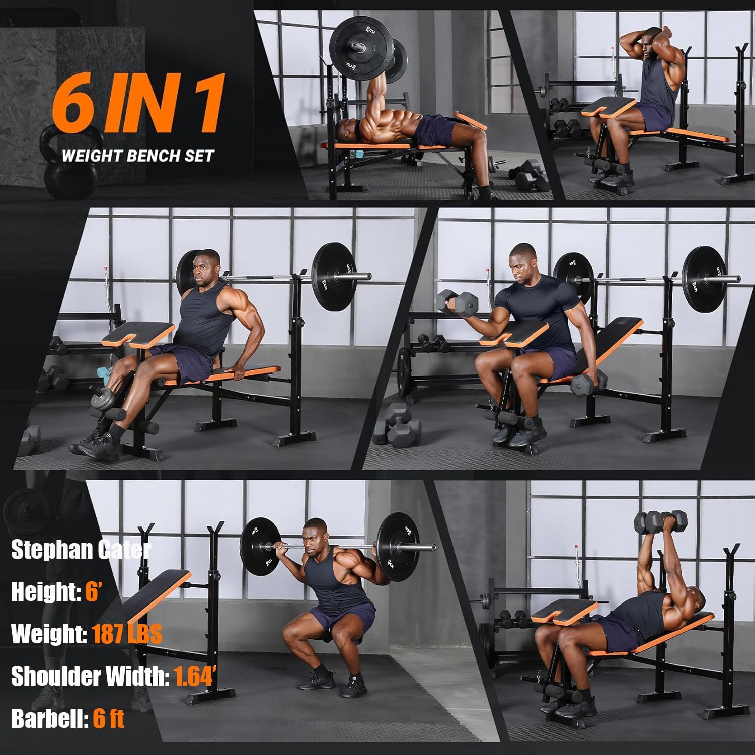 6-in-1 Space Saving Weight Ben - Home Gym Bench incelemesi ve fiyatı