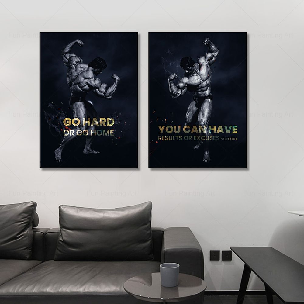 Go Hard Or Go Home Quote Motiv - Home Gym Yes Or No incelemesi ve fiyatı