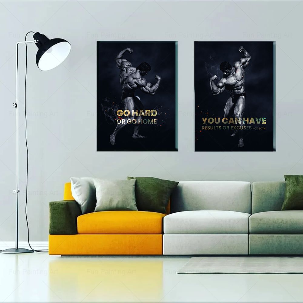 Go Hard Or Go Home Quote Motiv - Home Gym Yes Or No incelemesi ve fiyatı