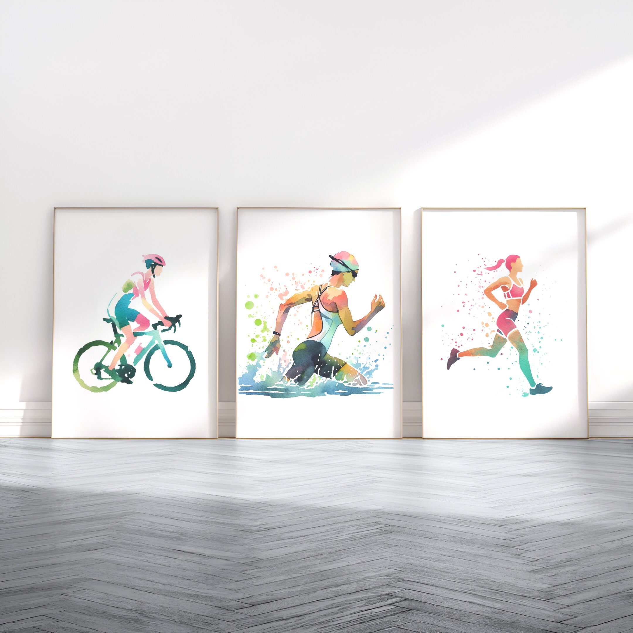 3pcs Women's Triathlon Art Pos - Home Gym Yes Or No incelemesi ve fiyatı