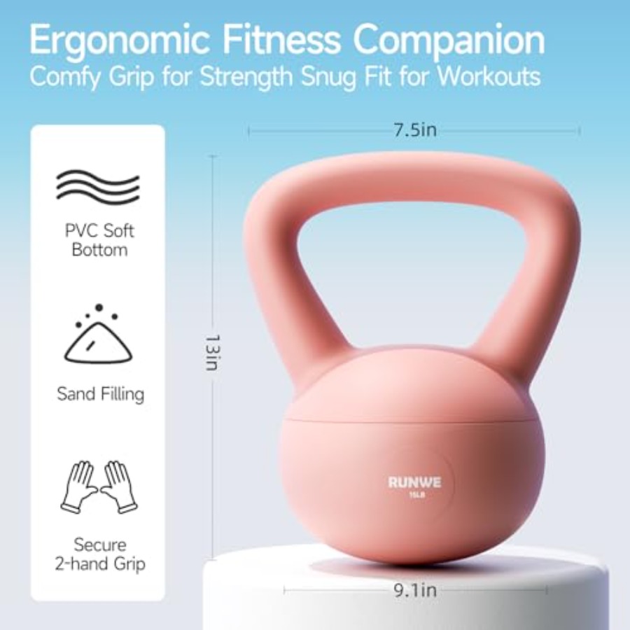 Soft Kettlebell for Women 15lb - Home Gym In Apartment incelemesi ve fiyatı
