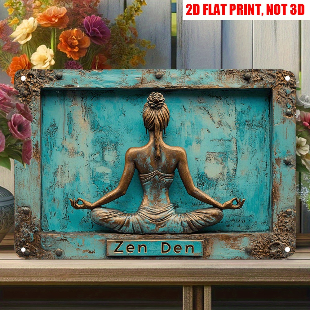2D Flat 12X8 Inch Zen Yoga Met - Home Gym Zen incelemesi ve fiyatı