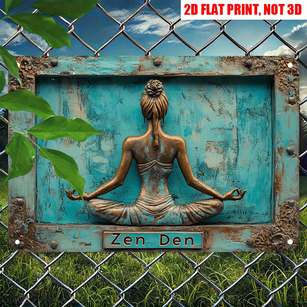 2D Flat 12X8 Inch Zen Yoga Met - Home Gym Zen incelemesi ve fiyatı