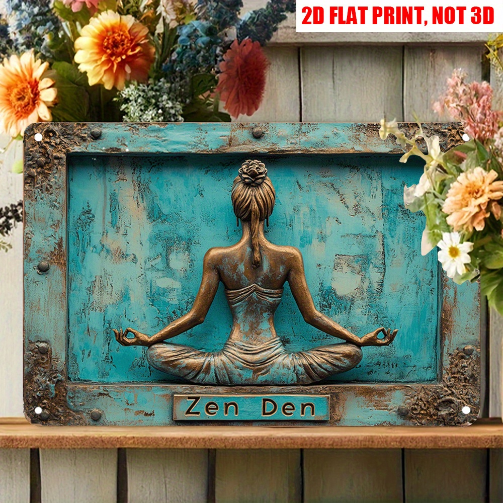 2D Flat 12X8 Inch Zen Yoga Met - Home Gym Zen incelemesi ve fiyatı