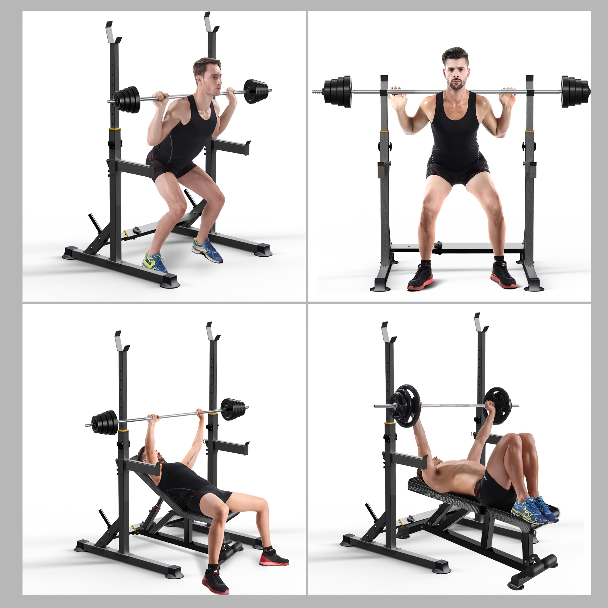 1 Squat Stand With Barbell Wei - Home Gym Bench incelemesi ve fiyatı