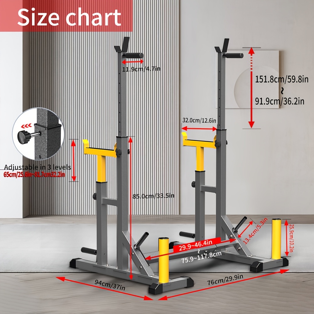 1 Squat Stand With Barbell Wei - Home Gym Bench incelemesi ve fiyatı