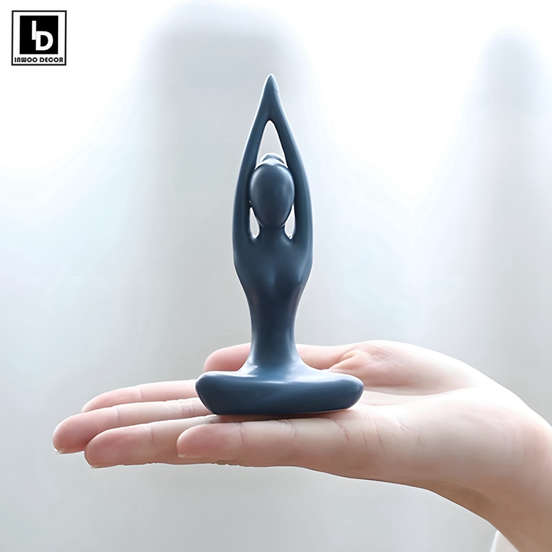Abstract Yoga Poses Zen Cerami - Home Gym Zen incelemesi ve fiyatı