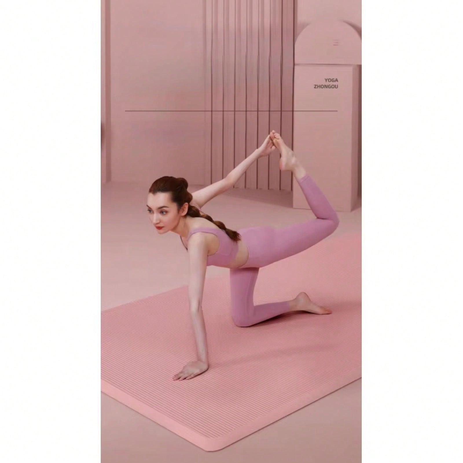 185*61CM Pink Non Slip Yoga Ma - Home Gym Yoga Mat incelemesi ve fiyatı