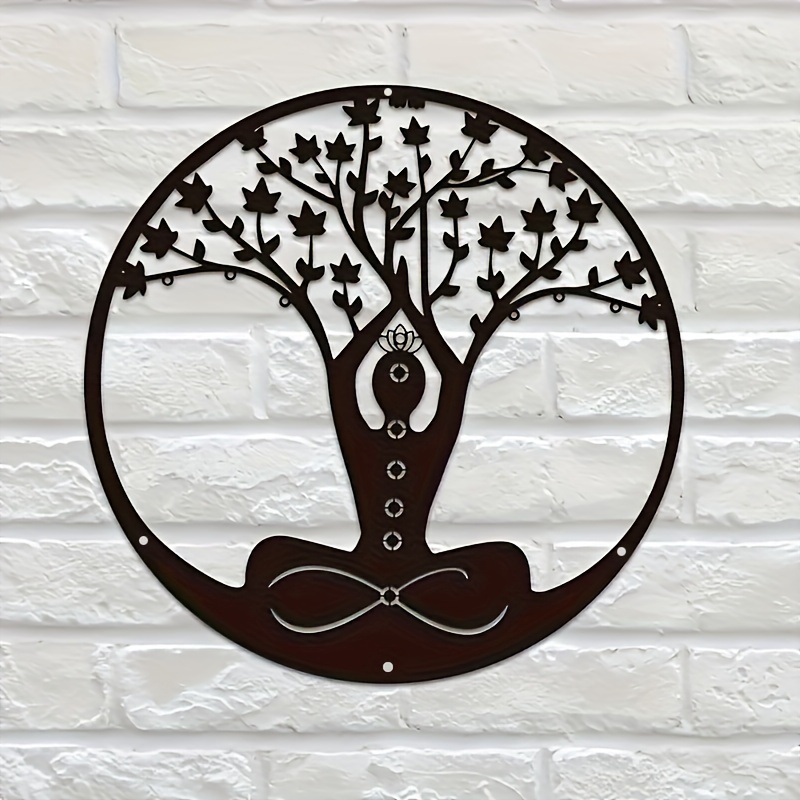 Yoga Meditation Metal Wall Dec - Home Gym Zen incelemesi ve fiyatı
