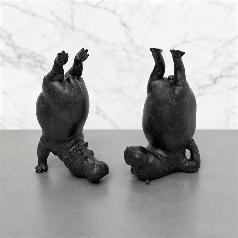 Yoga Hippo Resin Figurine Zen  - Home Gym Zen incelemesi ve fiyatı